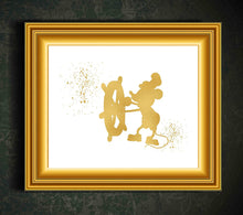Load image into Gallery viewer, Inspired by Mickey and Minnie Mouse Love and Friendship - Poster Print Photo Quality - Made in USA - Disney Inspired - Home Art Print -Frame not Included (8x10, MBoat)