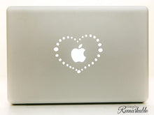 Load image into Gallery viewer, Vinyl Decal Sticker for Computer Wall Car Mac Macbook and More - Dotted Heart