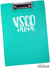 Load image into Gallery viewer, VSCO Mom Decal Sticker for Walls Car Computer Laptop Skin. for Moms who Have Girls who Like scrunchies, Water Bottles, Turtles, Metal Straws, Tea and sksksk 5.2" x 3.75"