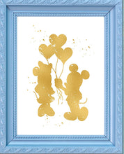Load image into Gallery viewer, Inspired by Mickey and Minnie Mouse Love and Friendship - Poster Print Photo Quality - Made in USA - Disney Inspired - Home Art Print -Frame not Included (11x14, Balloons)
