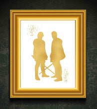 Load image into Gallery viewer, Gold Print - Inspired by Star Wars Jedi - Gold Poster Print Photo Quality - Made in USA - Home Art Print -Frame not Included (8x10, Jedi)