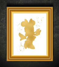 Load image into Gallery viewer, Minnie Mouse Inspired - Poster Print Photo Quality - Made in USA - Disney Inspired - Home Art Print - Frame not Included (11x14, Gold)