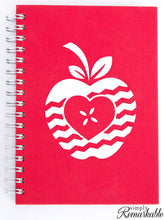 Load image into Gallery viewer, Vinyl Decal Sticker for Computer Wall Car Mac MacBook and More - Chevron Apple Heart Frame - Decal for Teachers, Students, Gifts, ipads, Tutors