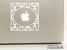 Load image into Gallery viewer, Vinyl Decal Sticker for Computer Wall Car Mac Macbook and More - Scissor Decal Frame