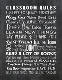Classroom Rules - Beautiful Photo Quality Poster Print - Perfect for Teachers and Classrooms - Made in The USA (11x14, Class Rules Chalk)