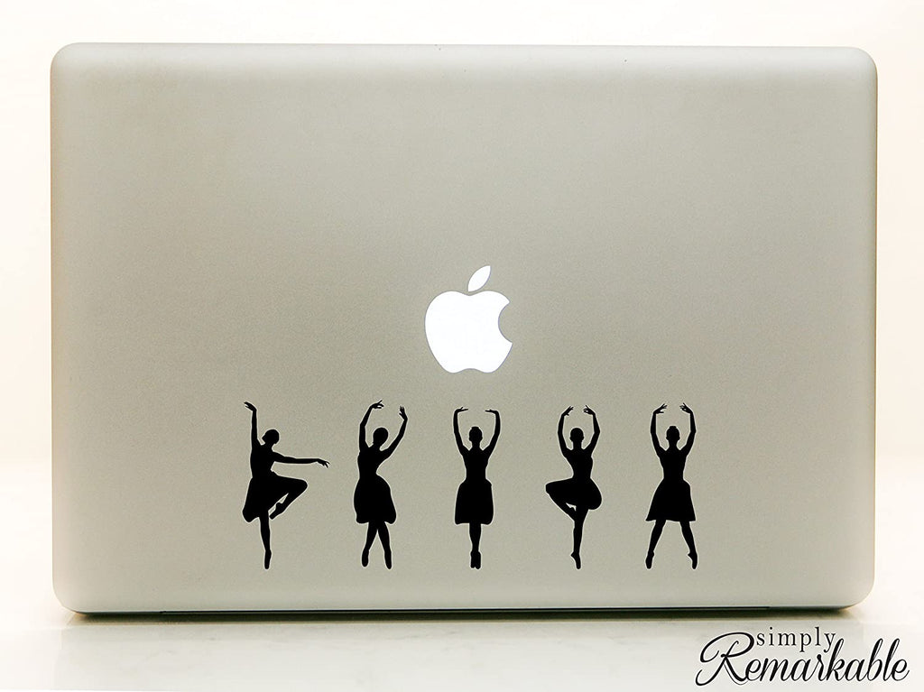 Vinyl Decal Sticker for Computer Wall Car Mac MacBook and More - Ballet Dancer Silhouette Decal