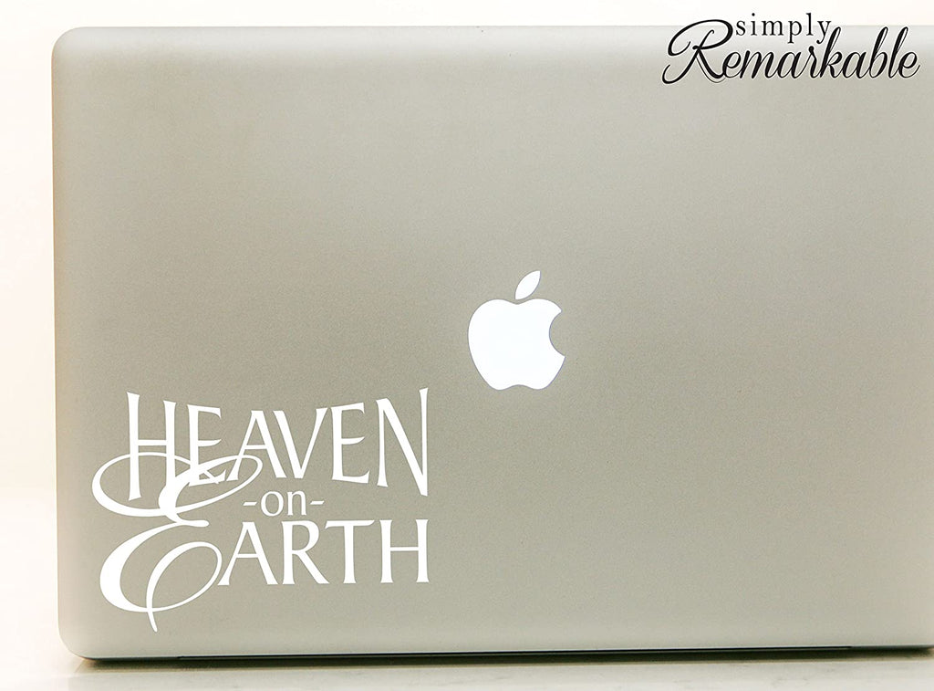 Vinyl Decal Sticker for Computer Wall Car Mac MacBook and More - Heaven On Earth - 5.2 x 3.7 inches