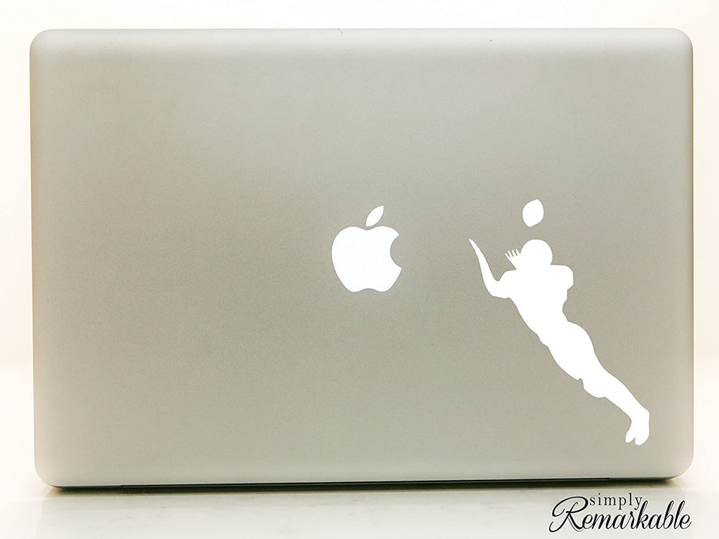 Vinyl Decal Sticker for Computer Wall Car Mac MacBook and More Sports Sticker Football Decal Size 5.2 x 3.9 inches