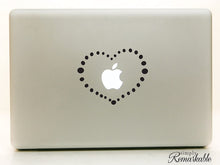 Load image into Gallery viewer, Vinyl Decal Sticker for Computer Wall Car Mac Macbook and More - Dotted Heart
