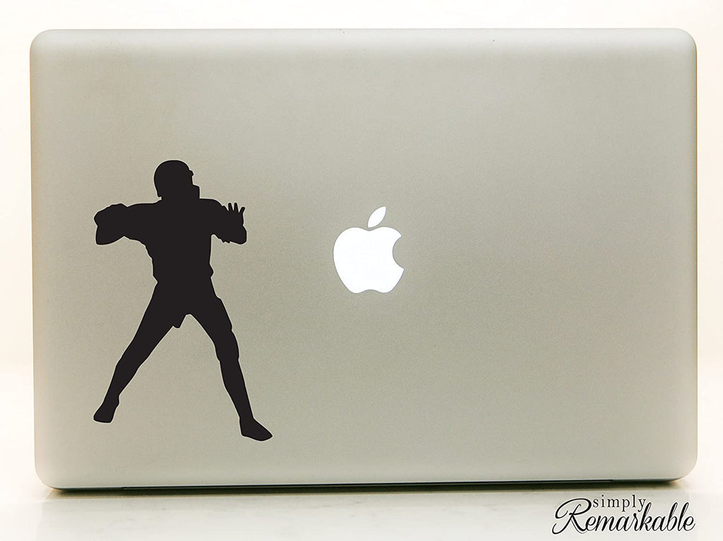 Vinyl Decal Sticker for Computer Wall Car Mac MacBook and More Sports Sticker Football Decal Size 7 x 4.5 inches