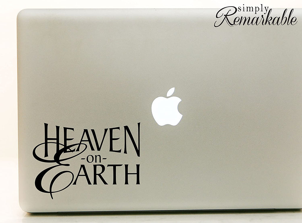 Vinyl Decal Sticker for Computer Wall Car Mac MacBook and More - Heaven On Earth - 5.2 x 3.7 inches