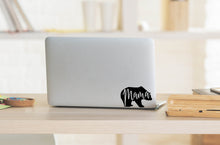 Load image into Gallery viewer, Mama Bear | 5.2" x 3.4" Vinyl Sticker | Peel and Stick Inspirational Motivational Quotes Stickers Gift | Decal for Family Moms Lovers