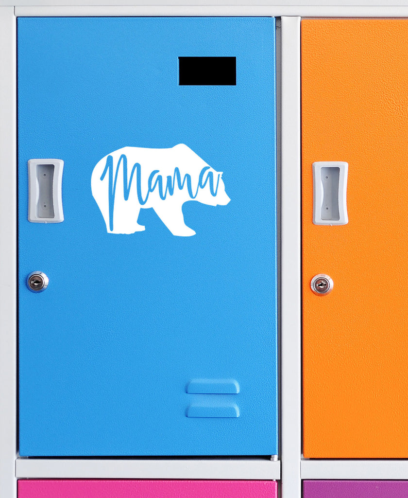 Mama Bear | 5.2" x 3.4" Vinyl Sticker | Peel and Stick Inspirational Motivational Quotes Stickers Gift | Decal for Family Moms Lovers