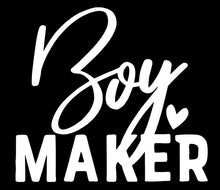 Load image into Gallery viewer, Boy Maker | 4" x 3.6" Vinyl Sticker | Peel and Stick Inspirational Motivational Quotes Stickers Gift | Decal for Family Parents Lovers