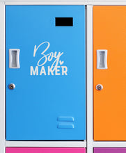 Load image into Gallery viewer, Boy Maker | 4" x 3.6" Vinyl Sticker | Peel and Stick Inspirational Motivational Quotes Stickers Gift | Decal for Family Parents Lovers