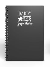 Load image into Gallery viewer, Daddy is My Superhero | 5.2" x 2.5" Vinyl Sticker | Peel and Stick Inspirational Motivational Quotes Stickers Gift | Decal for Family Dads Lovers