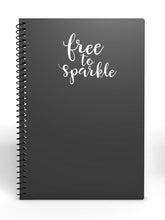 Load image into Gallery viewer, Free to Sparkle | 5.2" x 4.4" Vinyl Sticker | Peel and Stick Inspirational Motivational Quotes Stickers Gift | Decal for Inspiration/Motivation Lovers