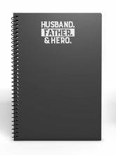 Load image into Gallery viewer, Husband Father Hero | 5.2" x 3.5" Vinyl Sticker | Peel and Stick Inspirational Motivational Quotes Stickers Gift | Decal for Family Dads Lovers