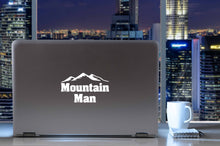 Load image into Gallery viewer, Mountain Man | 5.2&quot; x 3.2&quot; Vinyl Sticker | Peel and Stick Inspirational Motivational Quotes Stickers Gift | Decal for Outdoors/Nature Lovers