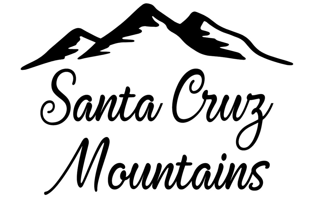 Santa Cruz Mountains | 5.2" x 3.7" Vinyl Sticker | Peel and Stick Inspirational Motivational Quotes Stickers Gift | Decal for Outdoors/Nature Lovers