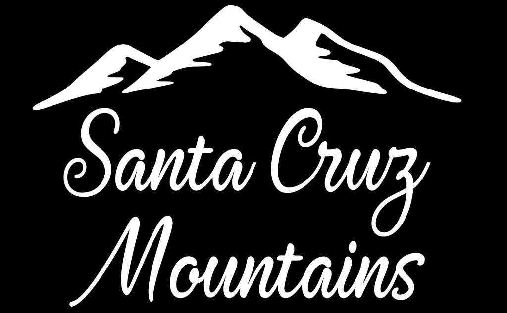 Santa Cruz Mountains | 5.2" x 3.7" Vinyl Sticker | Peel and Stick Inspirational Motivational Quotes Stickers Gift | Decal for Outdoors/Nature Lovers