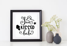 Load image into Gallery viewer, Sun Kissed Babe | 4.5" x 4.4" Vinyl Sticker | Peel and Stick Inspirational Motivational Quotes Stickers Gift | Decal for Outdoors/Nature Lovers