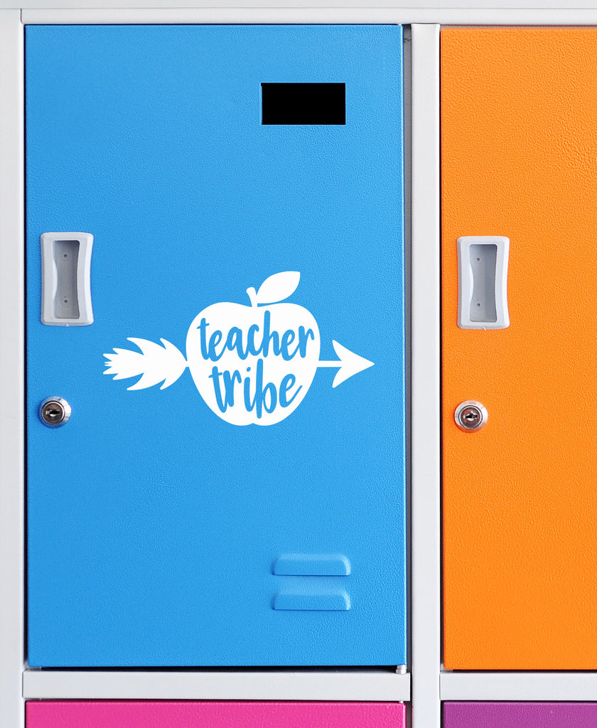 Teacher Tribe | 6" x 3.4" Vinyl Sticker | Peel and Stick Inspirational Motivational Quotes Stickers Gift | Decal for Occupations Teaching Lovers