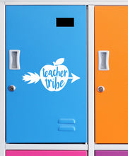 Load image into Gallery viewer, Teacher Tribe | 6" x 3.4" Vinyl Sticker | Peel and Stick Inspirational Motivational Quotes Stickers Gift | Decal for Occupations Teaching Lovers