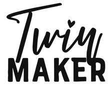 Load image into Gallery viewer, Twin Maker | 4.2" x 4.2" Vinyl Sticker | Peel and Stick Inspirational Motivational Quotes Stickers Gift | Decal for Family Parents Lovers