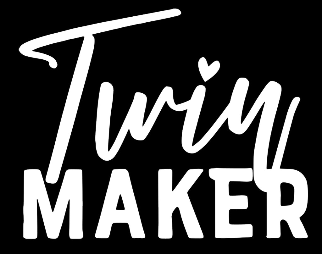 Twin Maker | 4.2" x 4.2" Vinyl Sticker | Peel and Stick Inspirational Motivational Quotes Stickers Gift | Decal for Family Parents Lovers