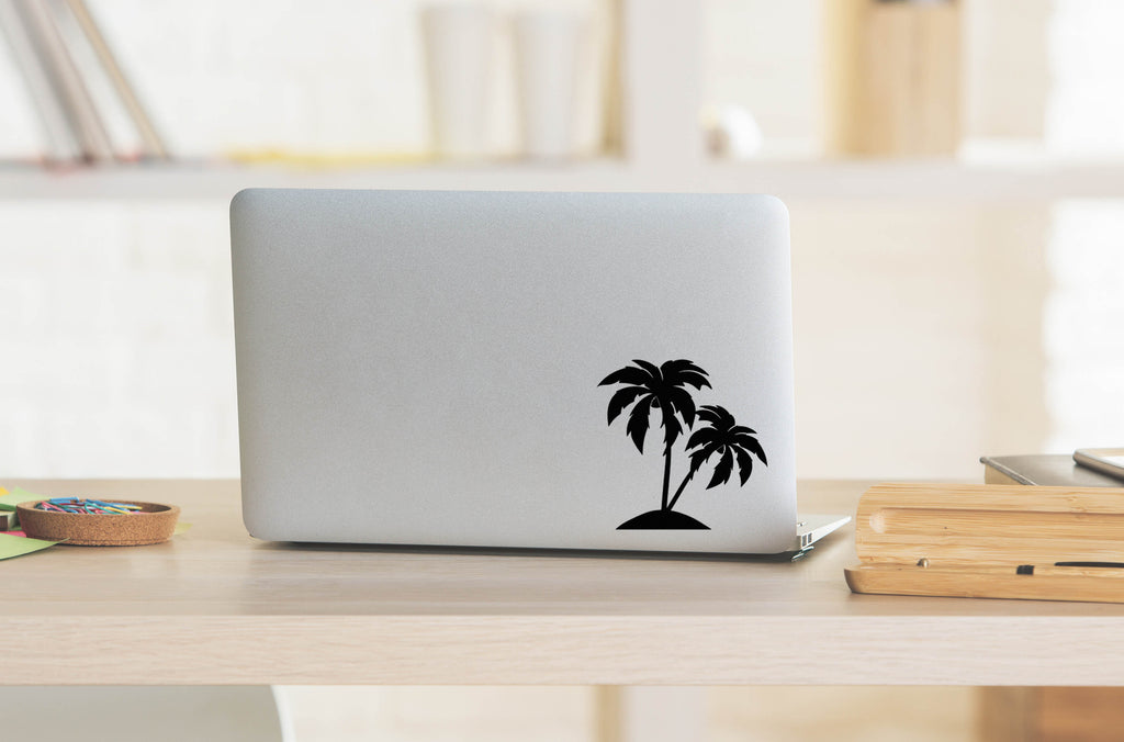 Palm Trees | 5.2" x 5.2" Vinyl Sticker | Peel and Stick Inspirational Motivational Quotes Stickers Gift | Decal for Outdoors/Nature Lovers