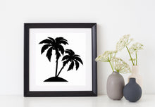 Load image into Gallery viewer, Palm Trees | 5.2&quot; x 5.2&quot; Vinyl Sticker | Peel and Stick Inspirational Motivational Quotes Stickers Gift | Decal for Outdoors/Nature Lovers