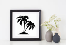 Load image into Gallery viewer, Palm Trees | 5.2" x 5.2" Vinyl Sticker | Peel and Stick Inspirational Motivational Quotes Stickers Gift | Decal for Outdoors/Nature Lovers