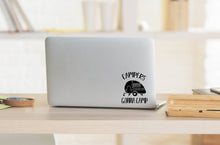 Load image into Gallery viewer, Campers Gonna Camp | 5.2" x 4.3" Vinyl Sticker | Peel and Stick Inspirational Motivational Quotes Stickers Gift | Decal for Outdoors/Nature Camping Lovers