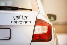 Load image into Gallery viewer, Lake Life | 7.9" x 3.2" Vinyl Sticker | Peel and Stick Inspirational Motivational Quotes Stickers Gift | Decal for Outdoors/Nature Water Lovers