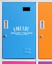 Load image into Gallery viewer, Lake Life | 7.9" x 3.2" Vinyl Sticker | Peel and Stick Inspirational Motivational Quotes Stickers Gift | Decal for Outdoors/Nature Water Lovers