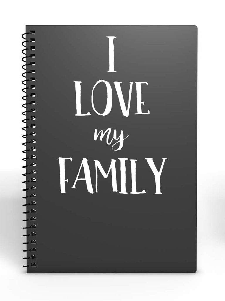 I Love My Family | 5.2" x 3.6" Vinyl Sticker | Peel and Stick Inspirational Motivational Quotes Stickers Gift | Decal for Family General Lovers