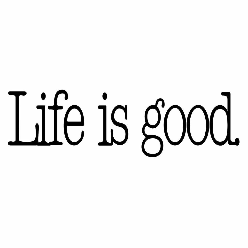 Vinyl Decal Sticker for Computer Wall Car Mac Macbook and More - Life is good