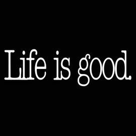 Vinyl Decal Sticker for Computer Wall Car Mac Macbook and More - Life is good
