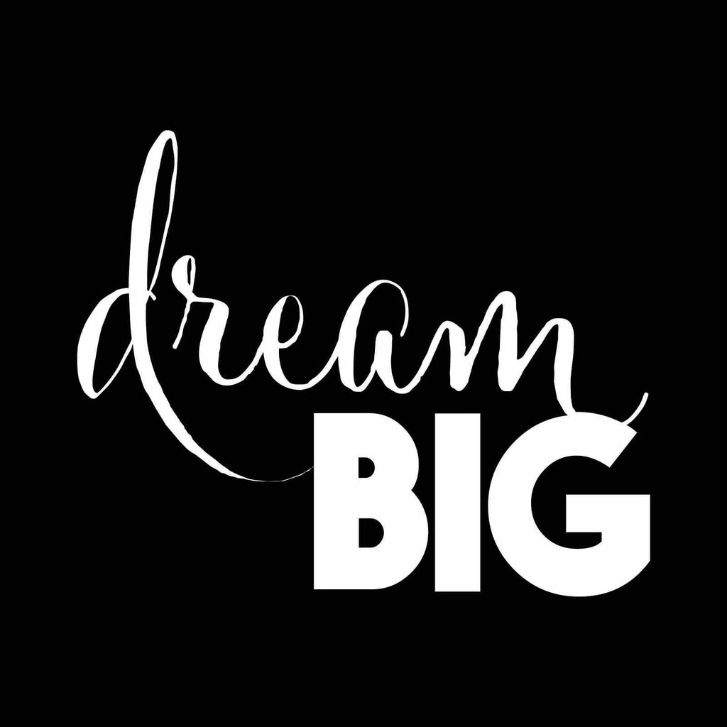 Vinyl Decal Sticker for Computer Wall Car Mac MacBook and More - Dream Big - 5.2 x 4.25 inches