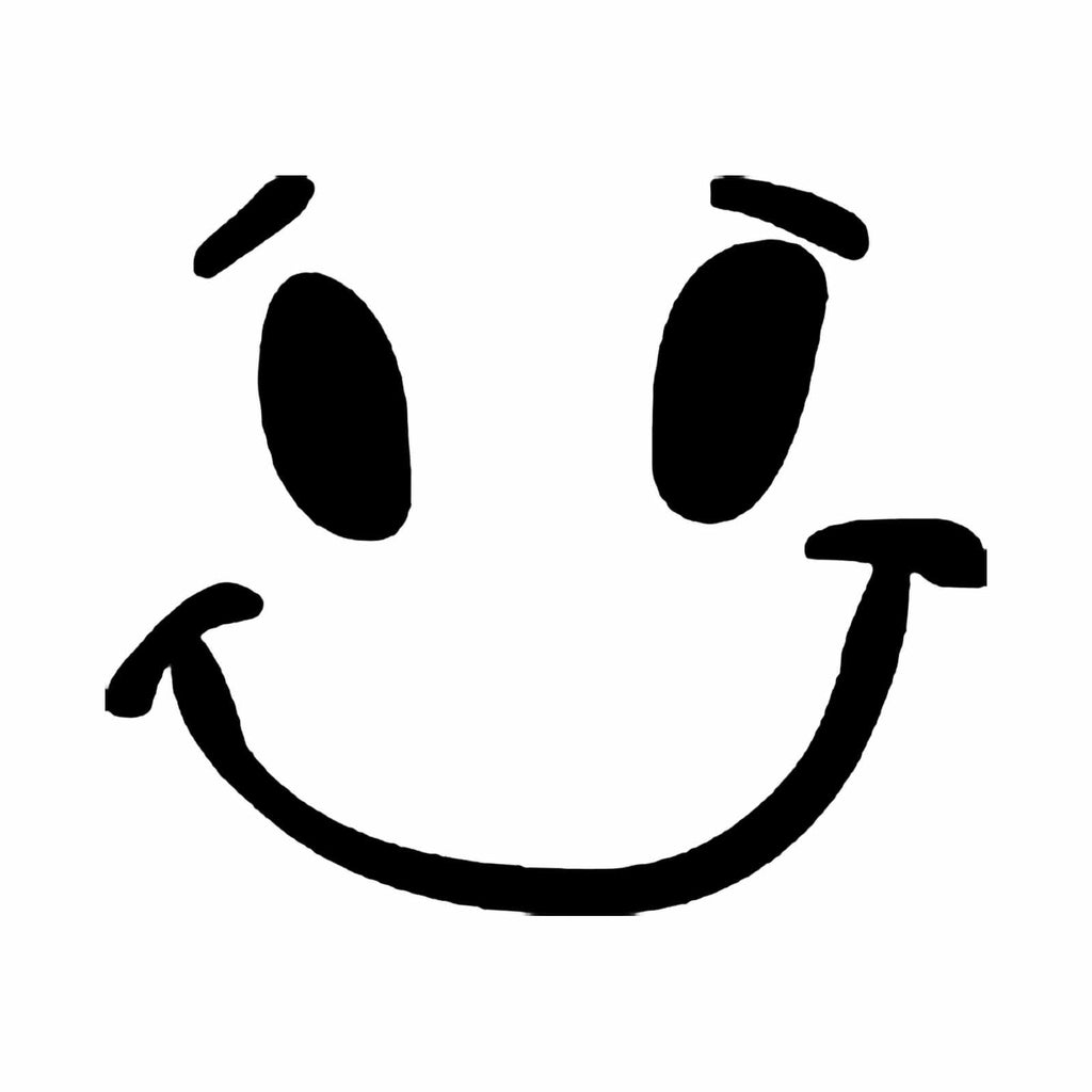 Vinyl Decal Sticker for Computer Wall Car Mac Macbook and More - Smiley Face Decal
