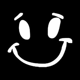 Vinyl Decal Sticker for Computer Wall Car Mac Macbook and More - Smiley Face Decal