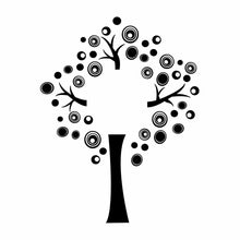 Load image into Gallery viewer, Vinyl Decal Sticker for Computer Wall Car Mac Macbook and More - Art Deco Tree
