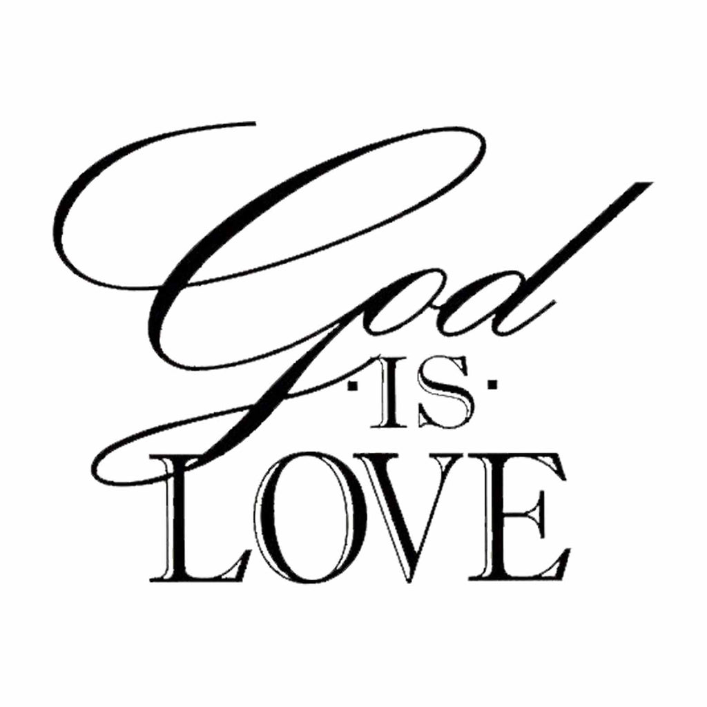 Vinyl Decal Sticker for Computer Wall Car Mac MacBook and More God is Love 5.2 x 4 inches