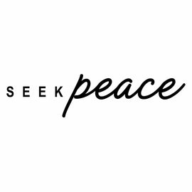 Vinyl Decal Sticker for Computer Wall Car Mac MacBook and More - Seek Peace - 8 x 1.9 inches
