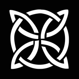 Vinyl Decal Sticker for Computer Wall Car Mac MacBook and More Celtic Knot - Size 4.2 x 4.2 inches