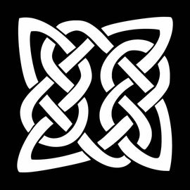 Vinyl Decal Sticker for Computer Wall Car Mac MacBook and More Celtic Knot - Size 4.2 x 4.2 inches