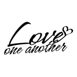 Vinyl Decal Sticker for Computer Wall Car Mac MacBook and More - Love One Another - 8 x 3.8 inches