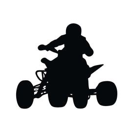 Vinyl Decal Sticker for Computer Wall Car Mac MacBook and More Motorcycle ATV Rider - Size 5.2 x 4.5 inches