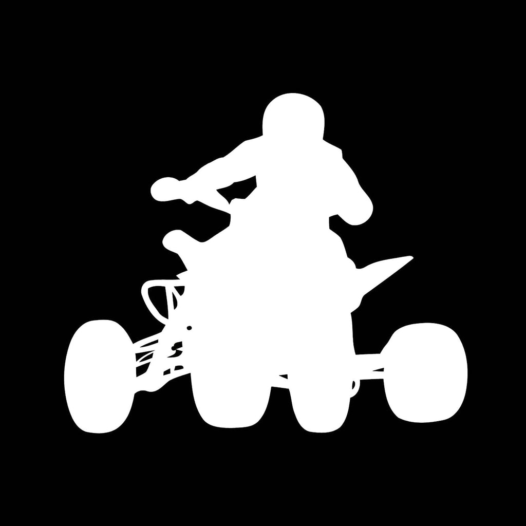 Vinyl Decal Sticker for Computer Wall Car Mac MacBook and More Motorcycle ATV Rider - Size 5.2 x 4.5 inches